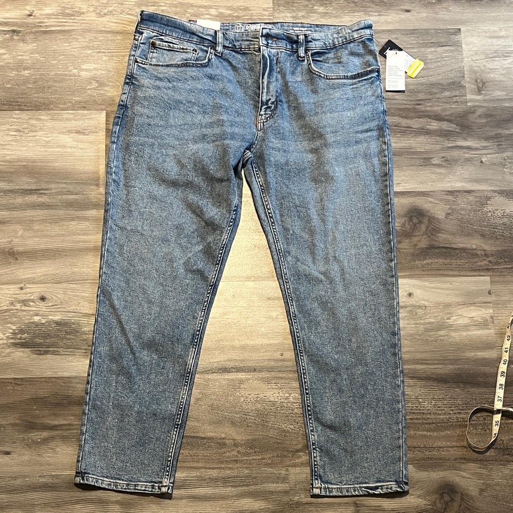 Original Use Slim Taper Fit Light Blue Jeans
